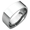 14k White Gold 7mm Square Comfort-Fit Wedding Band for Men, Size 11