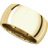 14k Yellow Gold 10mm Comfort Fit Band, Size 7.5