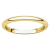 14k Yellow Gold 2mm Comfort Fit Band, Size 6