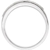 14k White Gold 1/8 CTW Diamond Anniversary Band Size 7