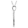 14k White Gold 1/5 CTW Diamond Double Sixteenth Note 16" Necklace