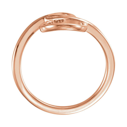 14k Rose Gold Freeform Ring, Size 7