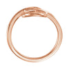 14k Rose Gold Freeform Ring, Size 7