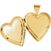 14k Yellow Gold Heart Locket