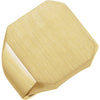 20.00X18.00 mm Men's Signet Ring with Brush Finished Top in 14k Yellow Gold ( Size 10 )