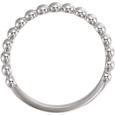 Sterling Silver Stackable Metal Fashion Ring, Size 7
