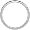 14k White Gold 4mm Flat Comfort Fit Milgrain Band Size 10