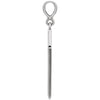 14k White Gold Geometric Pendant