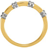 14k White Gold 5.5mm Men's Duo Band, Size 11