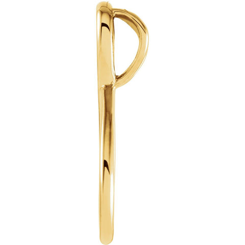 14k Yellow Gold Freeform Pendant