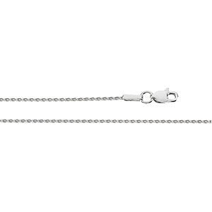 Sterling Silver 1mm Diamond Cut Wheat 18" Chain