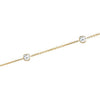 14k Yellow Gold Cubic Zirconia 18" Necklace