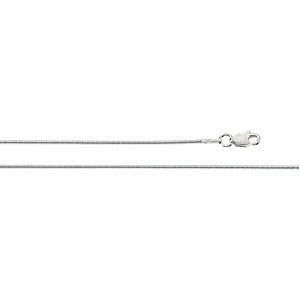 Sterling Silver 1mm Solid Snake 16" Chain