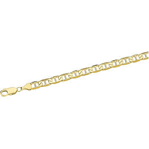 14k Yellow Gold 6mm Anchor 8.5" Bracelet