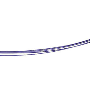 Stainless Steel/Purple-Coated 7-Strand Cable 18" Chain with 14K White Clasp