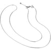 Sterling Silver 1mm Adjustable Snake 22" Chain
