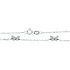 Sterling Silver Butterfly 10" Anklet