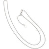 14k White Gold 1mm Adjustable Wheat 22" Chain