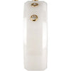 White Ceramic & 14k Yellow Gold 1/10 CTW Diamond 8mm Band Size 7