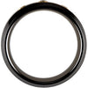 Black Ceramic & 14k Yellow Gold 1/10 CTW Diamond 8mm Band Size 12.5