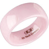 Ceramic Couture Domed Wedding Band Ring (Size 7 )