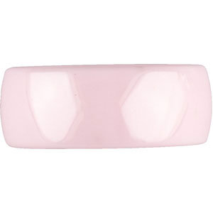Pink Ceramic 8mm Domed Band Size 7