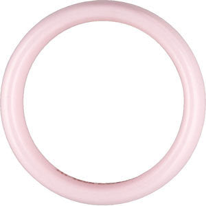 Pink Ceramic 8mm Domed Band Size 7