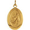 15.00x11.00 mm St. Anthony Medal in 14K Yellow Gold