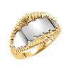 Ring Metal Fashion Remount in 14K Yellow Gold ( Size 6 )