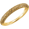 14K Yellow Gold 3/8 CTW Diamond Pav? Ring (Size 6)
