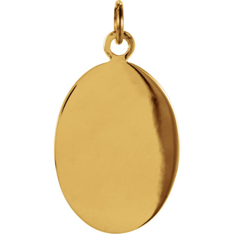 14k Yellow Gold 15x11mm St. Anthony of Padua Medal