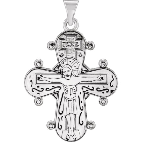 14k White Gold Dagmar Cross Pendant with Packaging