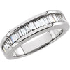 1 CTTW Baguette Diamond Anniversary Band in Platinum (Size 6 )