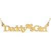 14K Yellow Gold "Daddy's Girl" Pendant With 15-Inch Chain