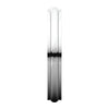 14k White Gold 3mm Half Round Edge Band, Size 6