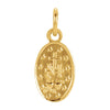 14k Yellow Gold 9x6mm Oval Miraculous Medal