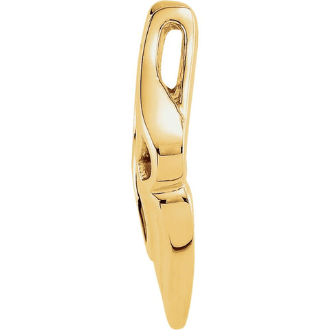 14K Yellow & White Pendant Enhancer