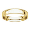 14k Yellow Gold 4mm Light Comfort Fit Milgrain Band , Size 9