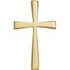 18.00x11.00 mm Cross Pendant in 18K Yellow Gold