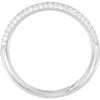 Platinum 3/8 CTW Diamond Pavé Anniversary Band , Size 7