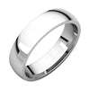 05.00 mm Light Comfort-Fit Wedding Band Ring in Sterling Silver ( Size 5 )