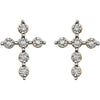 14K Two-Tone 1/10 CTW Diamond Earrings