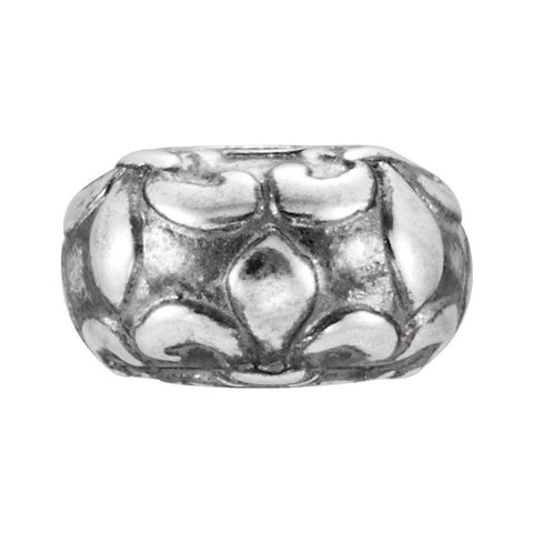 Sterling Silver 11.5x6.5mm Fleur de Lis Accent Bead