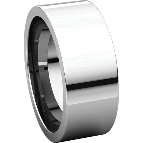 Sterling Silver 8mm Flat Band, Size 7