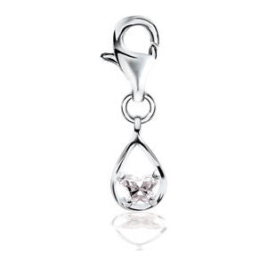 Sterling Silver April Bfly® CZ Birthstone Charm