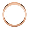 14k Rose Gold 10mm Flat Tapered Band, Size 6