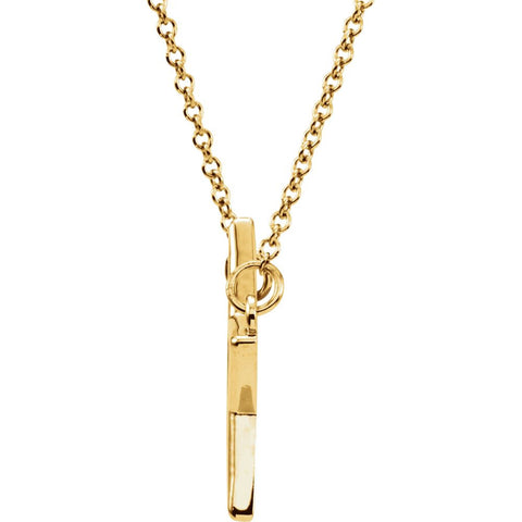 14k Yellow Gold Star 16" Necklace