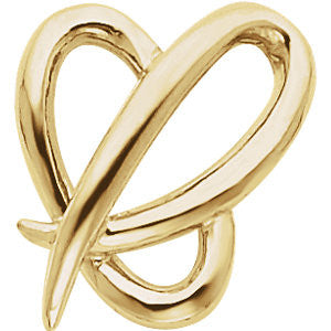 14k White Gold 14KW Fashion Chain Slide
