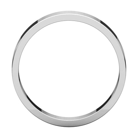 Sterling Silver 4mm Flat Band, Size 10.5