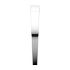 14k White Gold 3mm Flat Tapered Band, Size 7.5